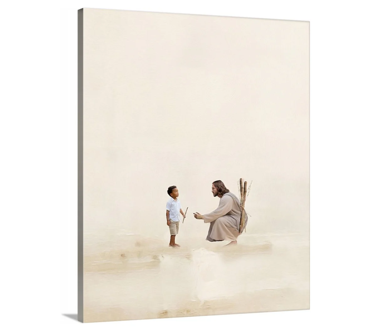 Better Together/ Black Hair Boy - Canvas - Image 2
