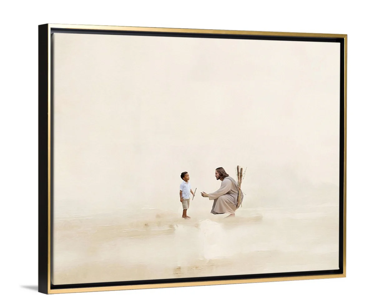 Better Together/ Black Hair Boy - Canvas - Image 3