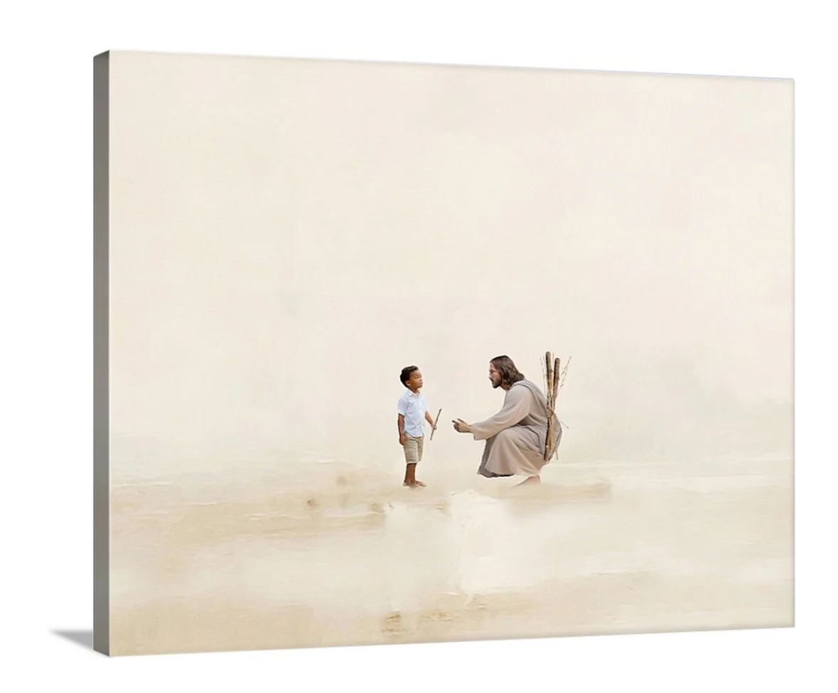 Better Together/ Black Hair Boy - Canvas - Image 5