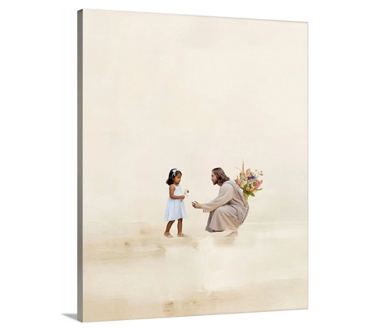 Better Together/ Black Hair Girl - Canvas - Image 2