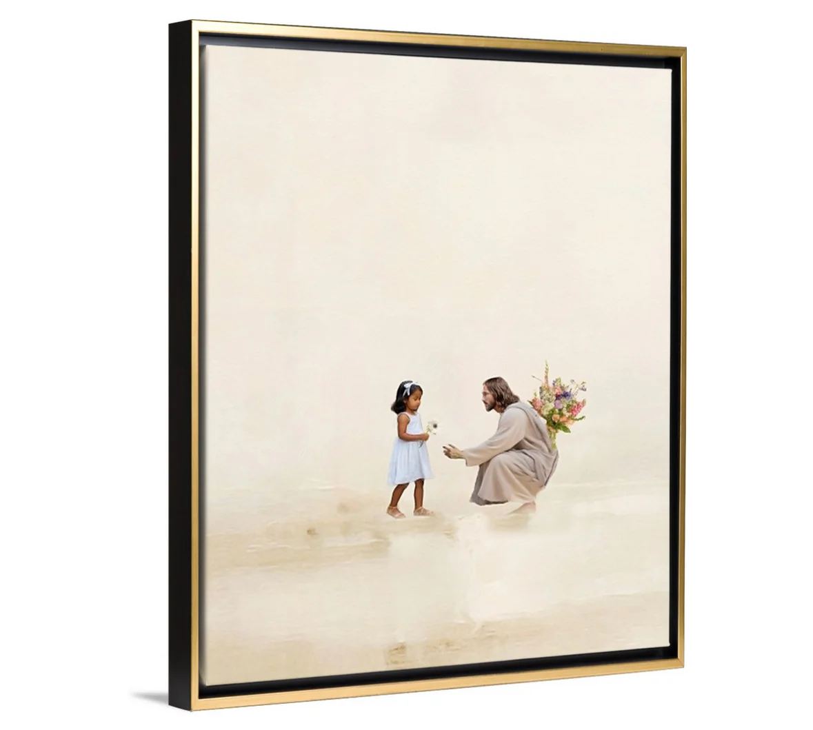 Better Together/ Black Hair Girl - Canvas - Image 4
