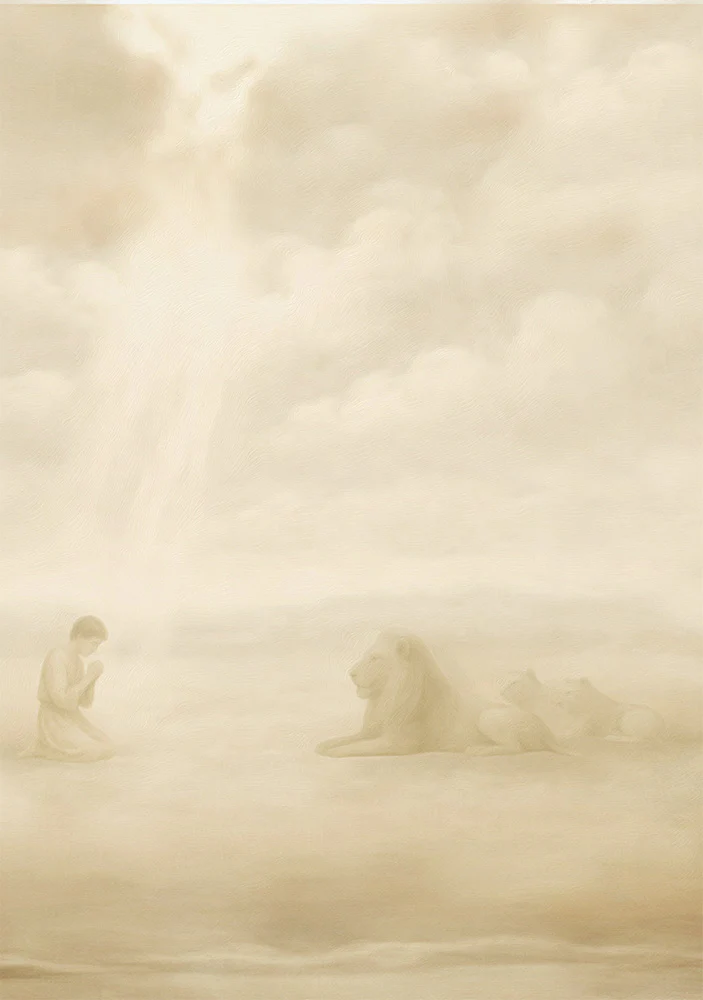 Daniel And The Lions Den - Print - Image 4