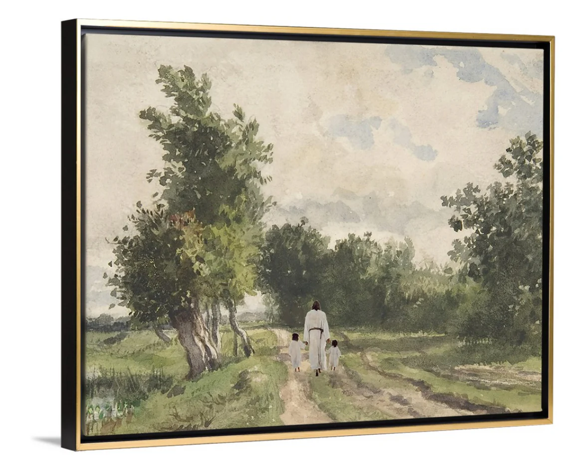 Hand In Hand, Brunette - Canvas - Image 2