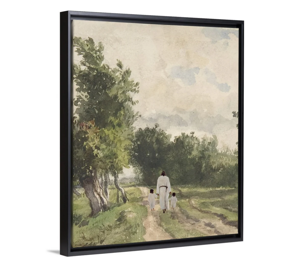 Hand In Hand, Brunette - Canvas - Image 4
