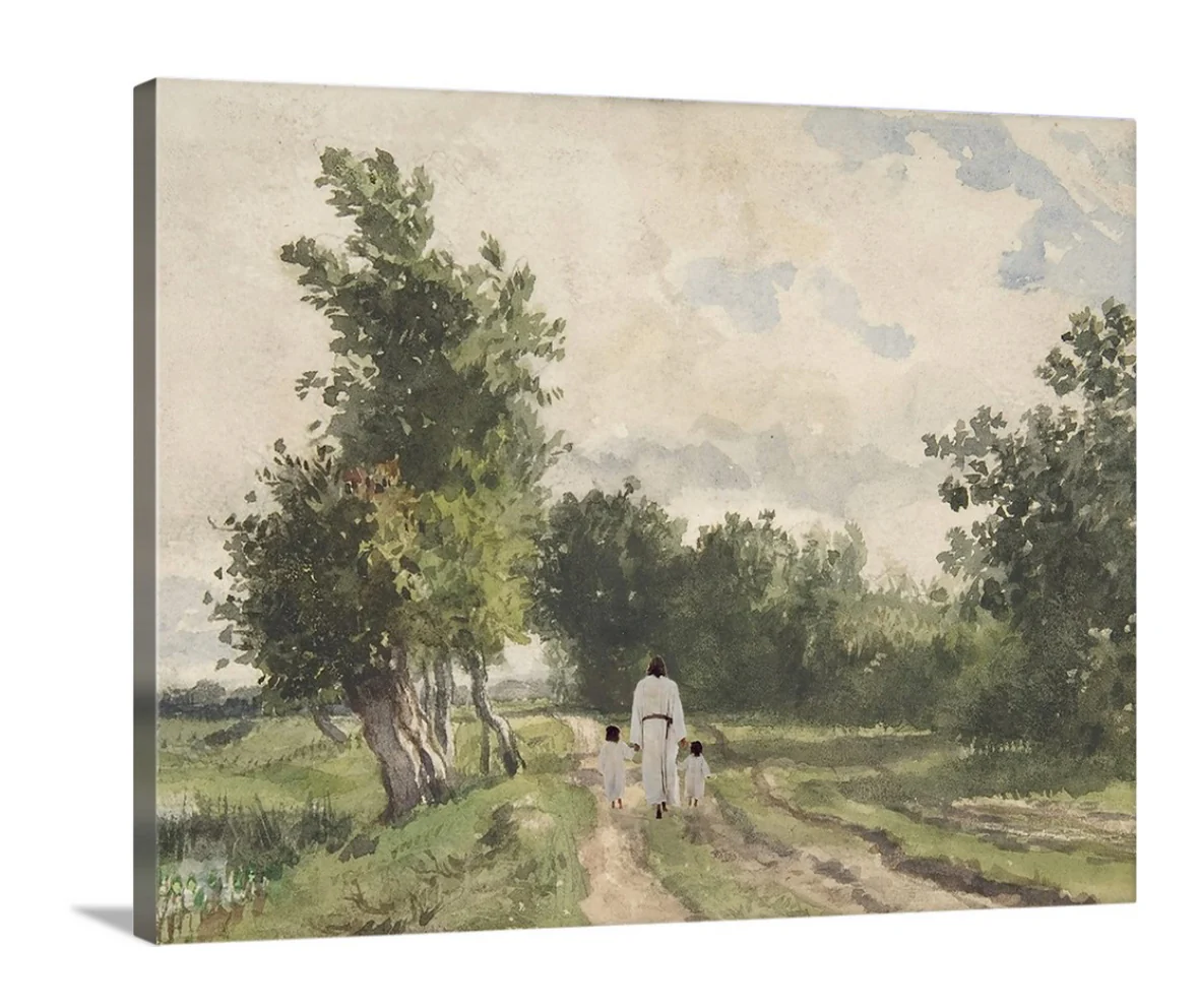 Hand In Hand, Brunette - Canvas - Image 6