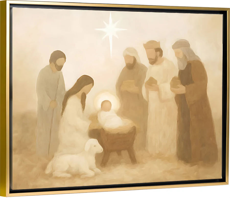 Manger Scene - Canvas - Image 4