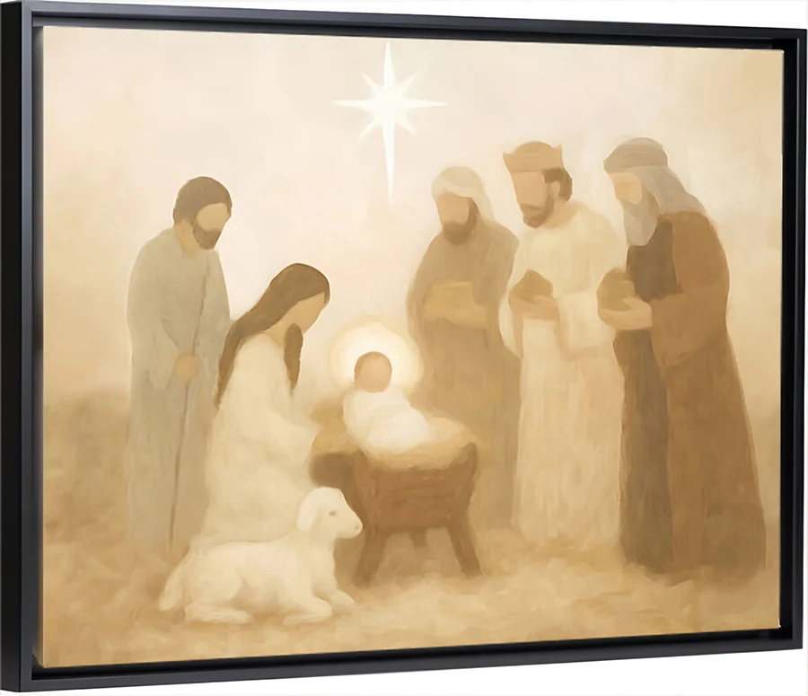 Manger Scene - Canvas - Image 5