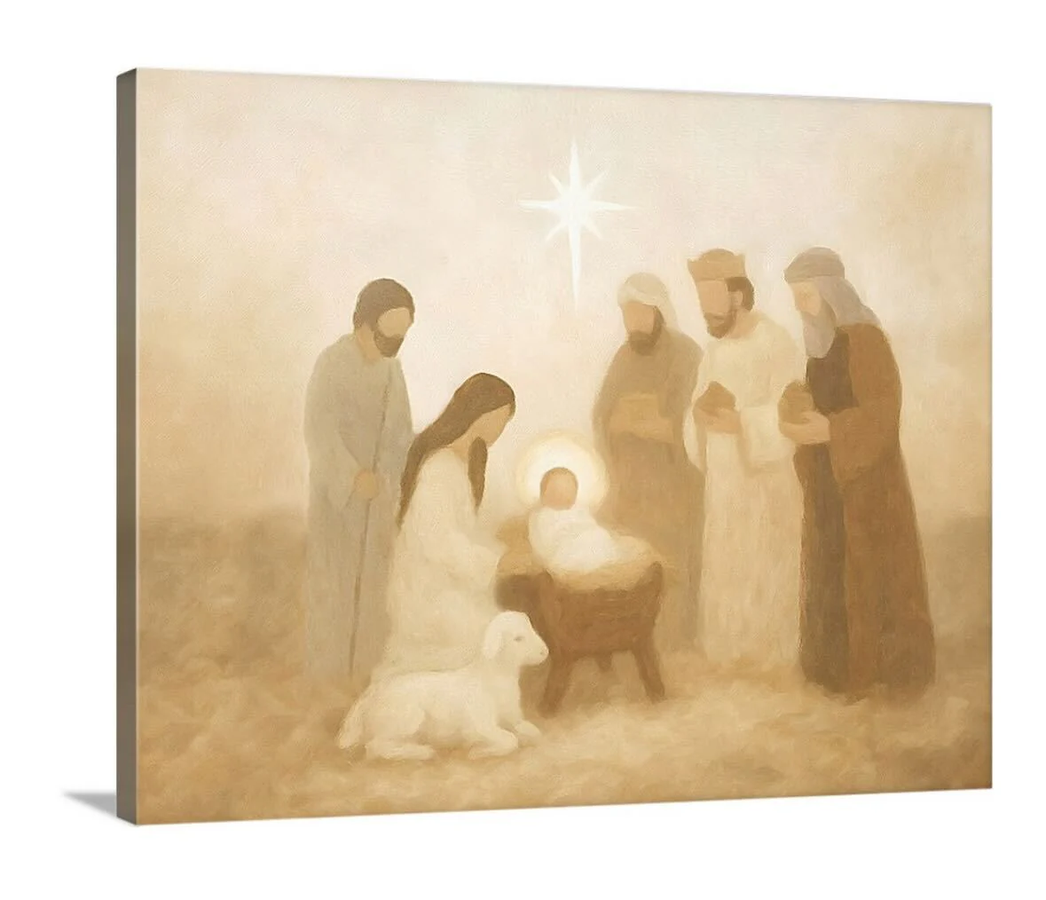 Manger Scene - Canvas - Image 6
