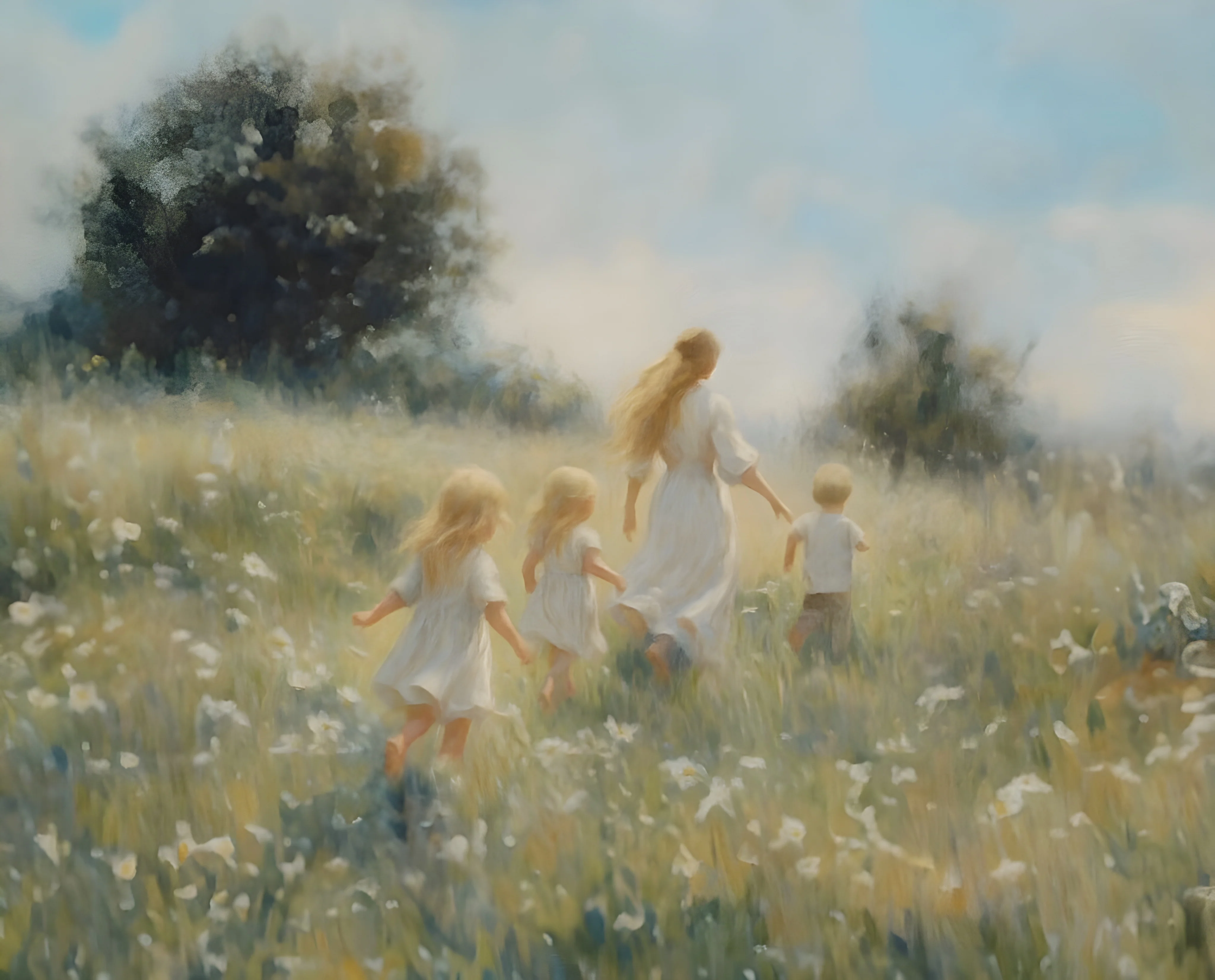 Mommy and Me, 3 Blondes - Print - Image 3