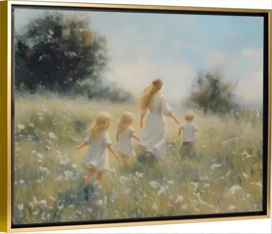 Mommy and Me, 3 Blondes - Canvas - Image 4