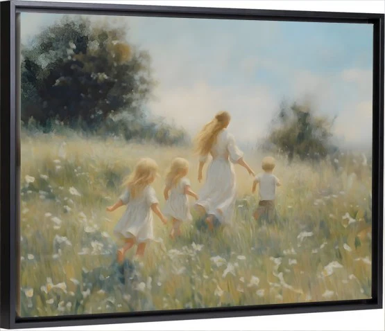 Mommy and Me, 3 Blondes - Canvas - Image 5