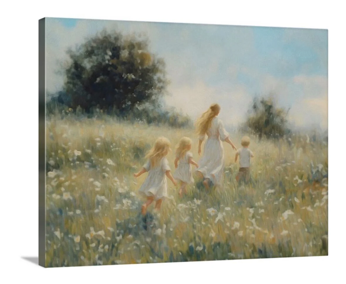 Mommy and Me, 3 Blondes - Canvas - Image 6