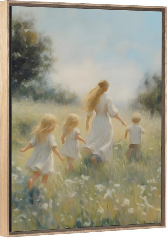 Mommy and Me, 3 Blondes - Canvas - Image 7
