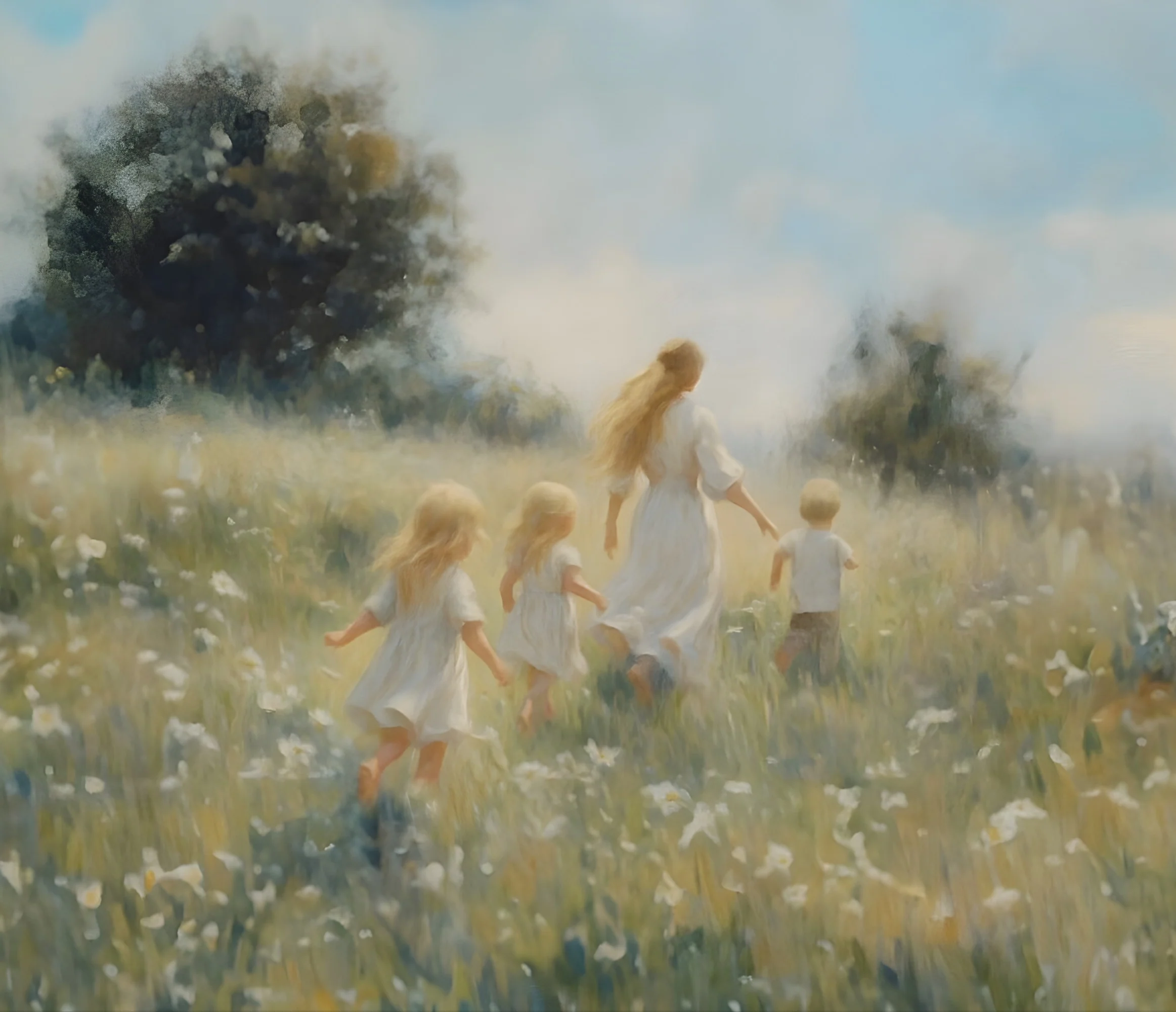 Mommy and Me, 3 Blondes - Canvas - Image 9