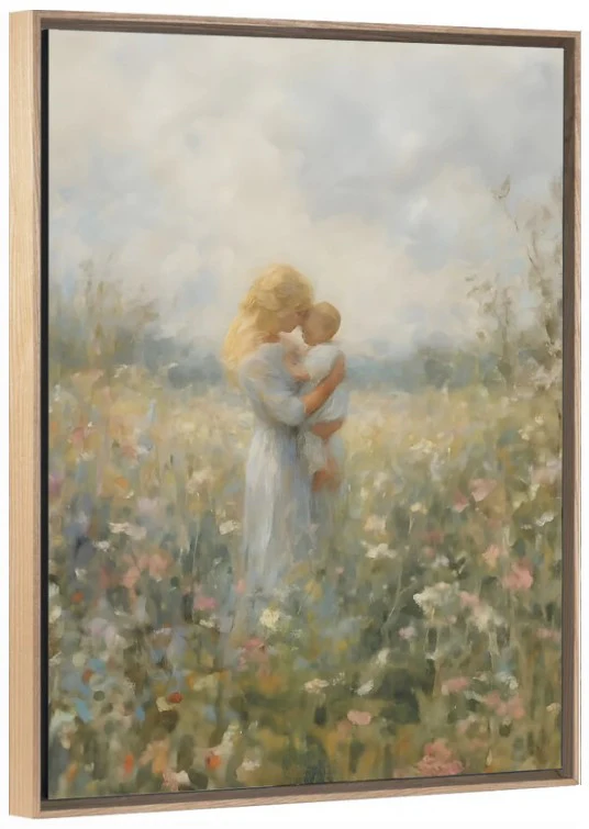 Mommy and Me, Blonde Hair - Canvas - Image 7