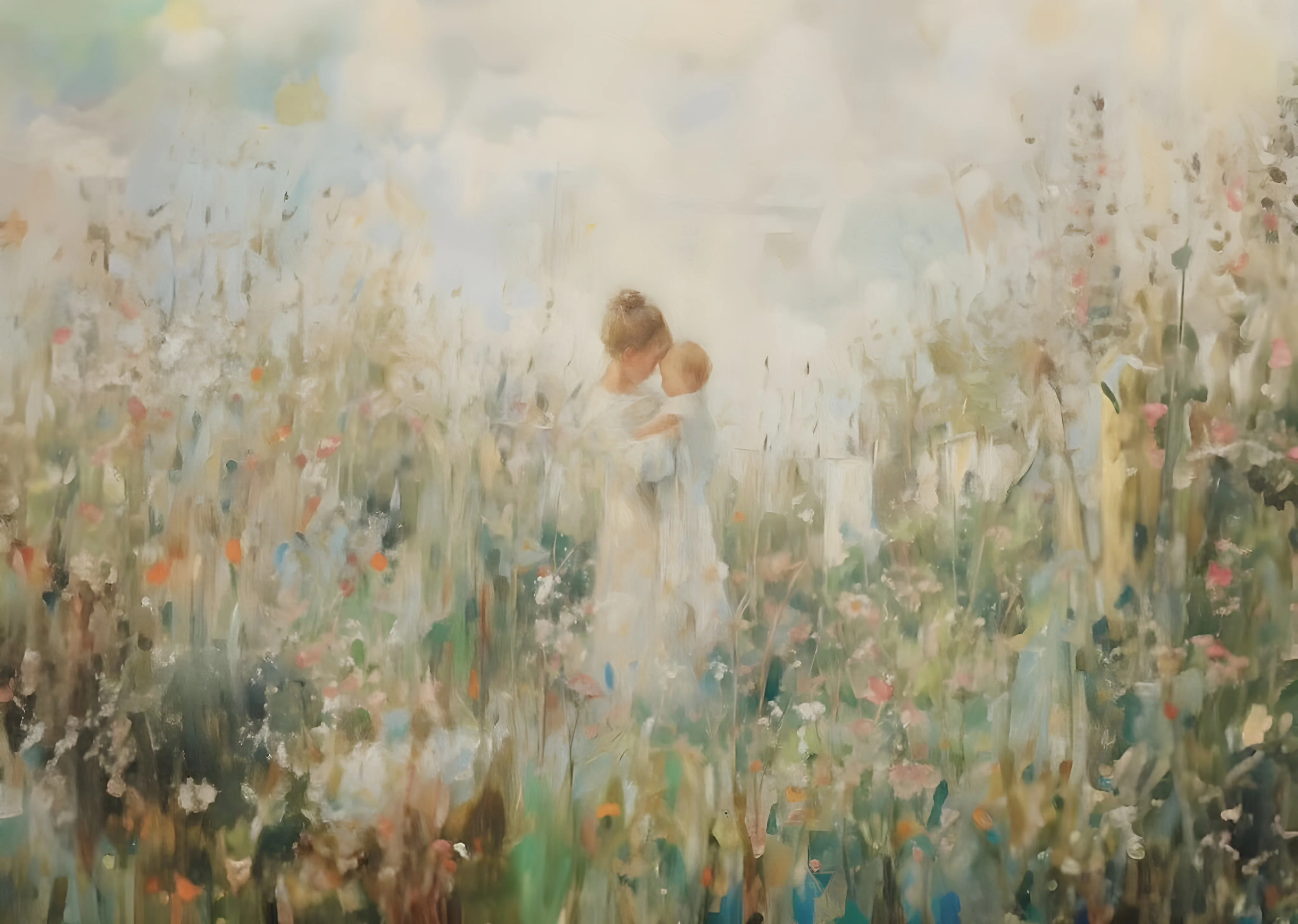 Mommy and Me, Dirty Blonde Hair - Canvas - Image 10