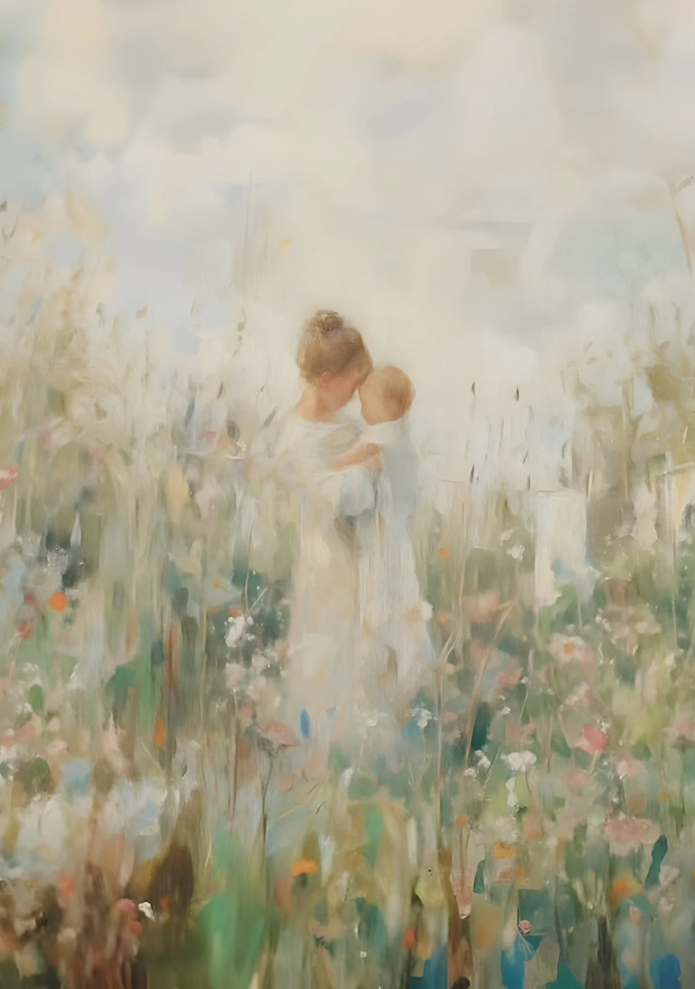 Mommy and Me, Dirty Blonde Hair - Canvas - Image 8