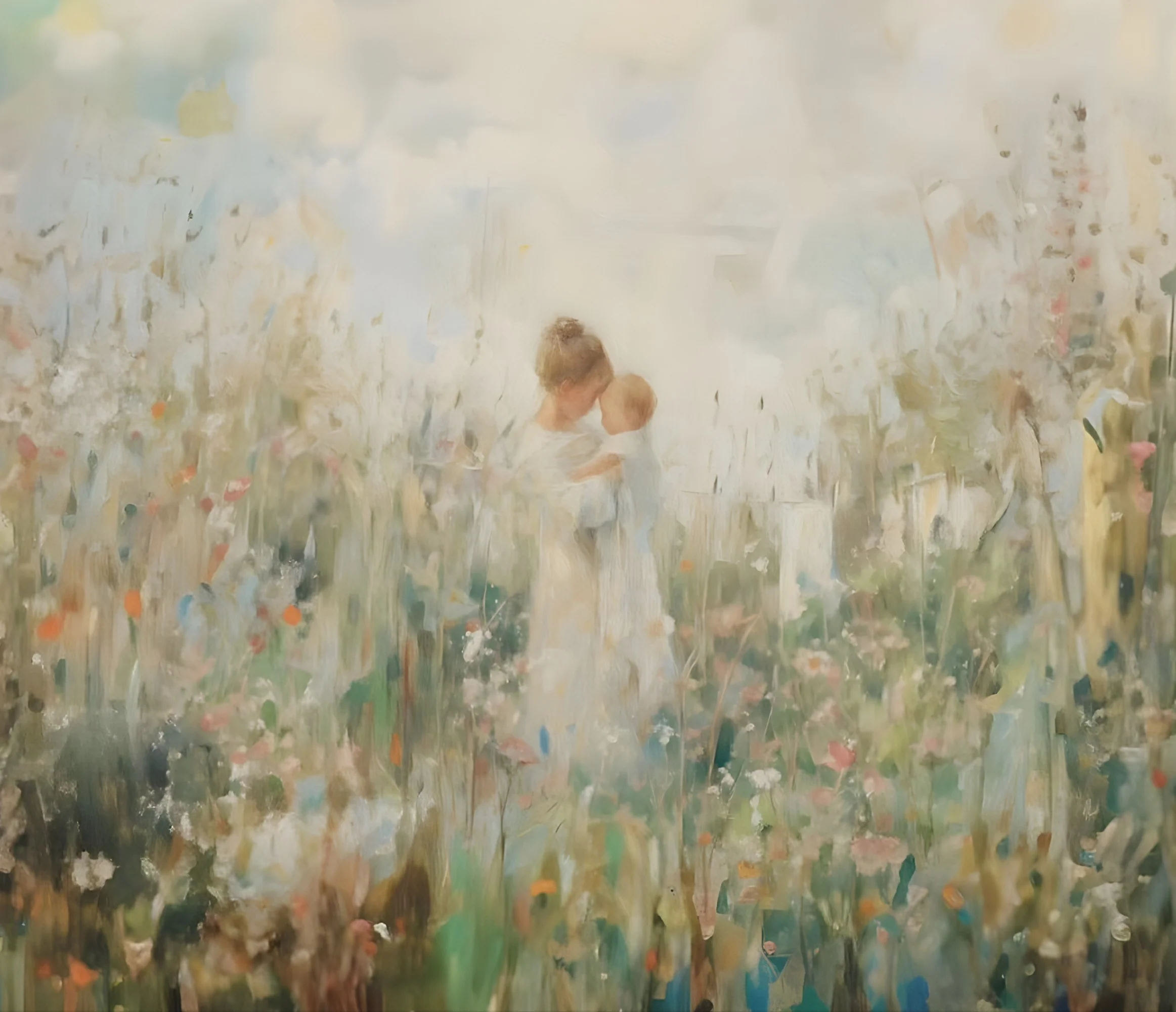 Mommy and Me, Dirty Blonde Hair - Canvas - Image 9