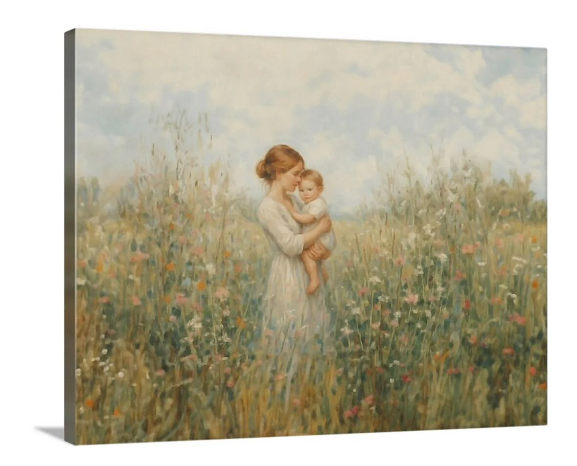 Mommy and Me, Light Brown Hair - Canvas - Image 6