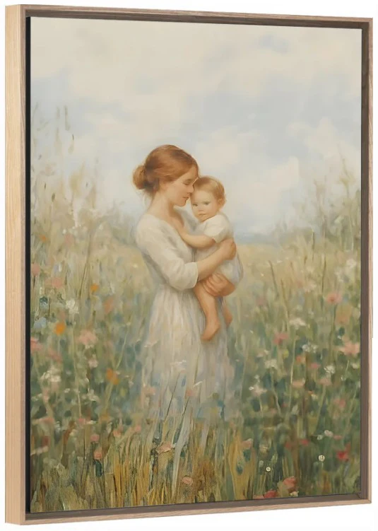 Mommy and Me, Light Brown Hair - Canvas - Image 7