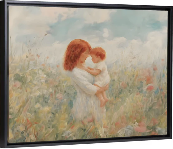 Mommy and Me, Red Hair - Canvas - Image 5