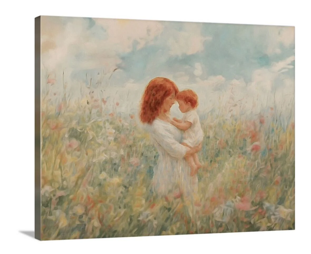 Mommy and Me, Red Hair - Canvas - Image 6