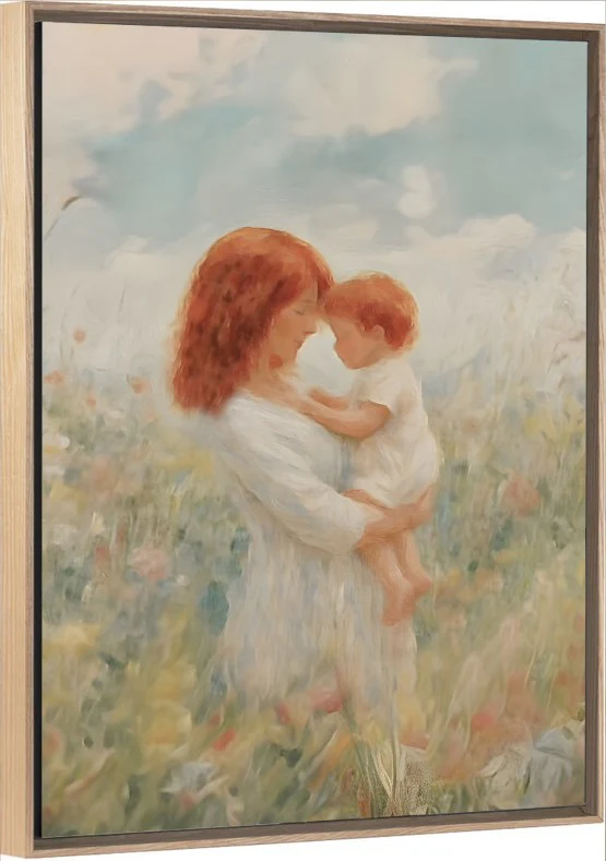 Mommy and Me, Red Hair - Canvas - Image 7