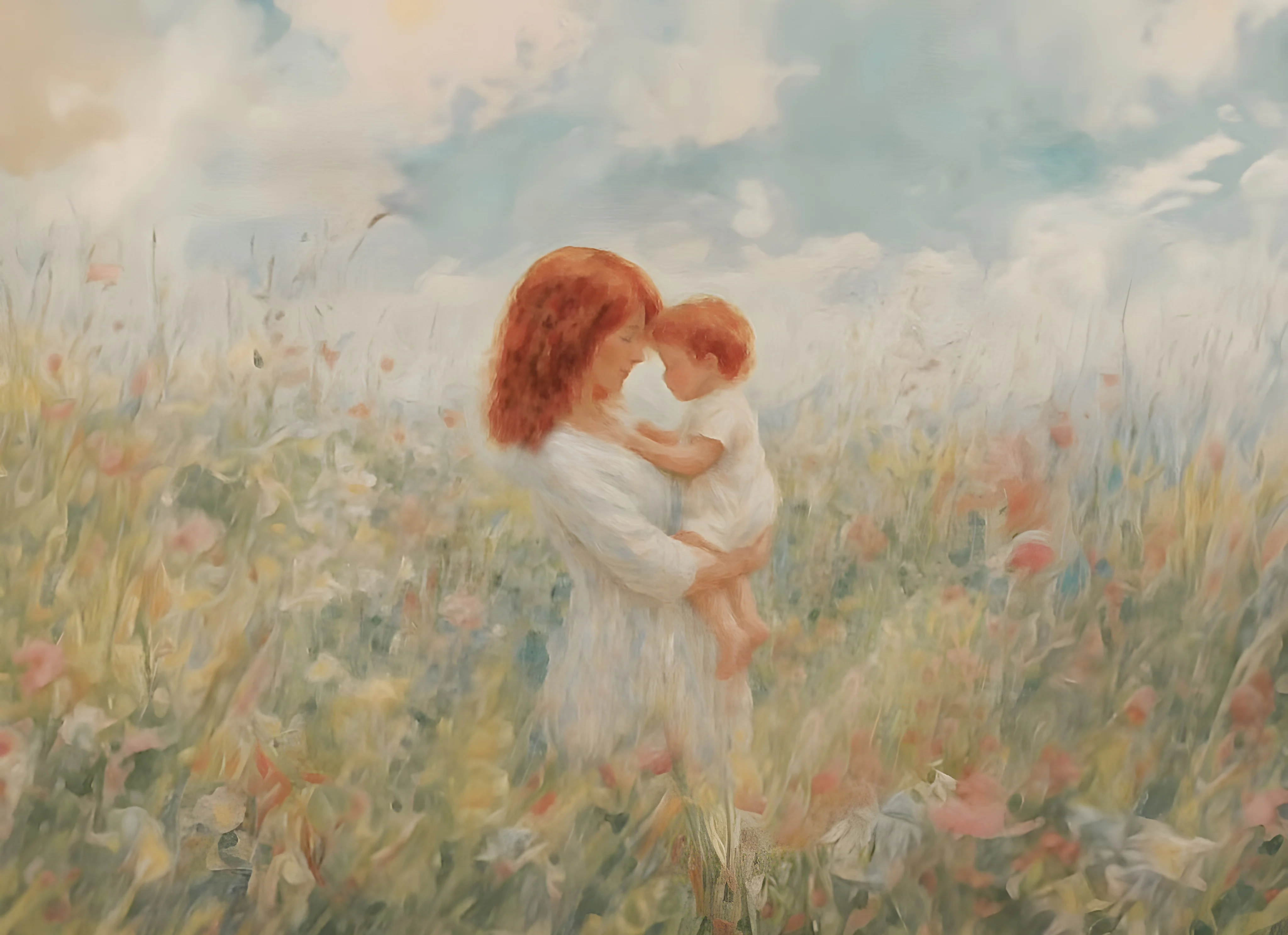 Mommy and Me, Red Hair - Print - Image 3