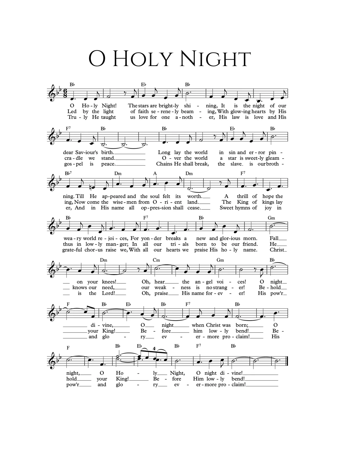 O Holy Night - Print - Image 2