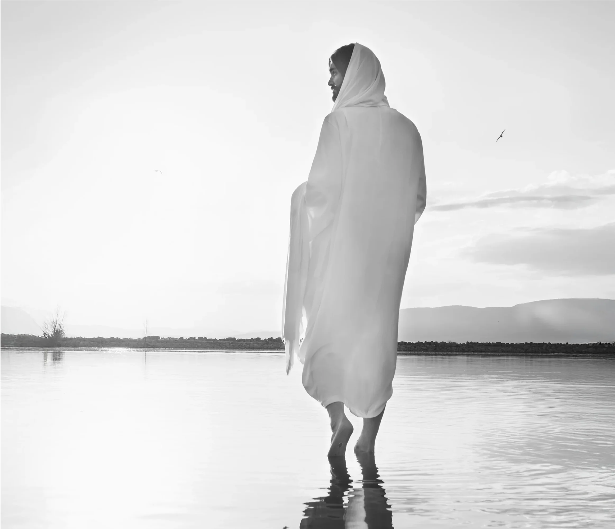 Peace Be Still B&W - Canvas - Image 6