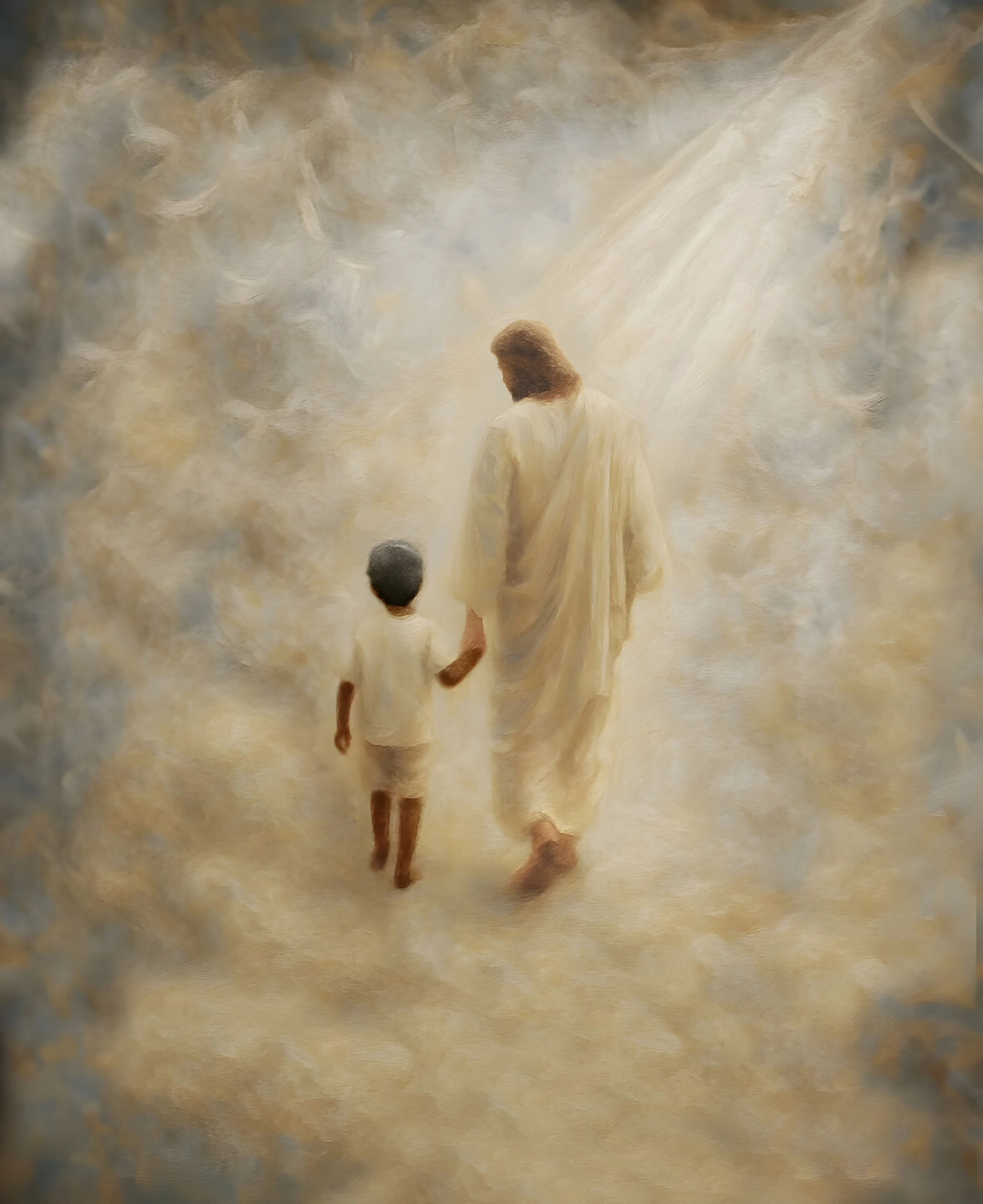 Safe Haven, Black Hair Boy - Canvas - Image 10