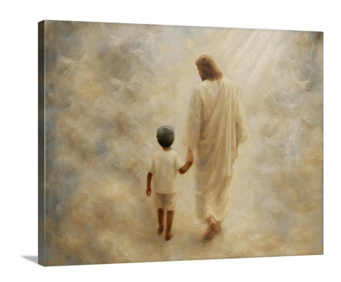 Safe Haven, Black Hair Boy - Canvas - Image 6