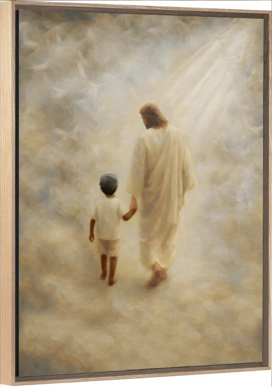Safe Haven, Black Hair Boy - Canvas - Image 7