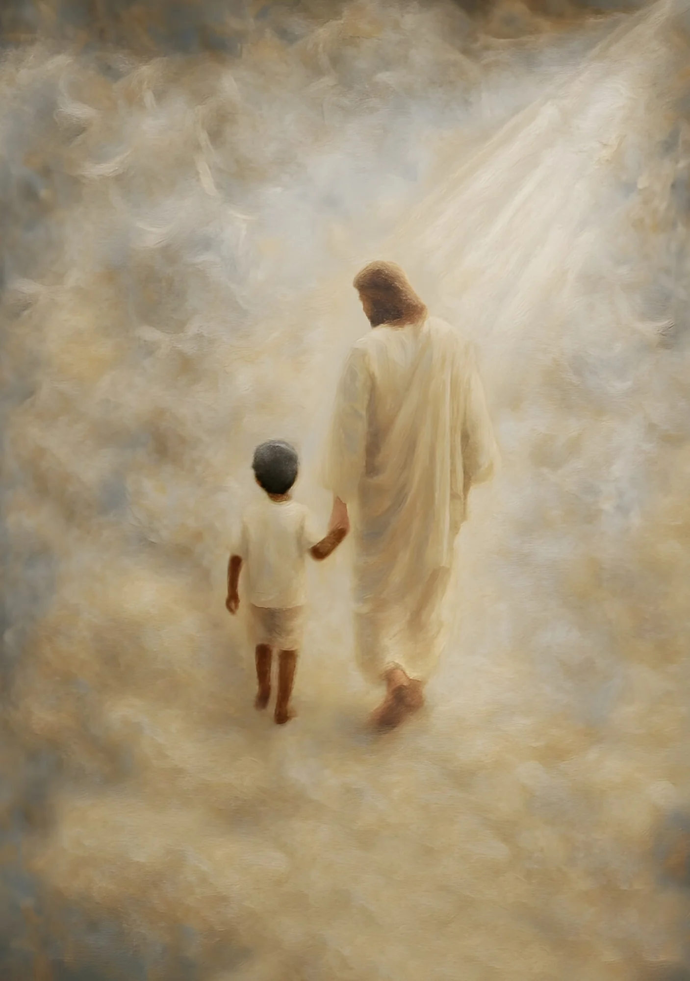 Safe Haven, Black Hair Boy - Canvas - Image 8
