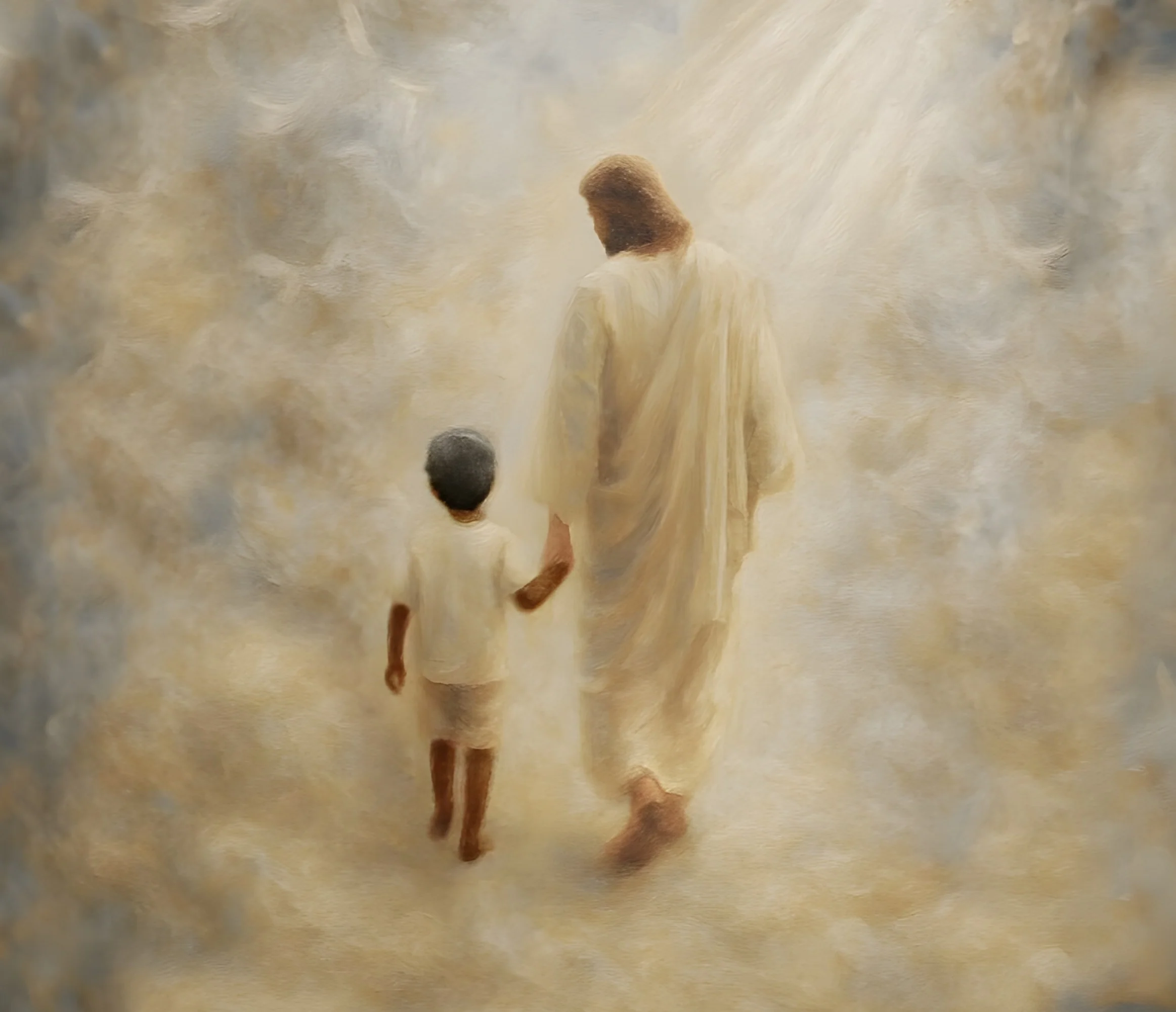 Safe Haven, Black Hair Boy - Canvas - Image 9