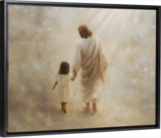 Safe Haven, Black Hair Girl - Canvas - Image 5