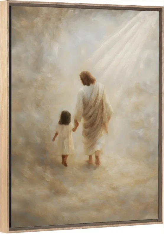 Safe Haven, Black Hair Girl - Canvas - Image 7