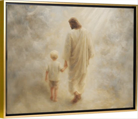 Safe Haven, Blonde Hair Boy - Canvas - Image 4