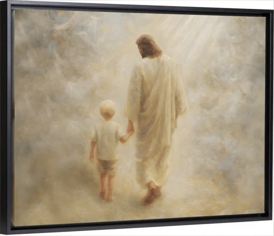 Safe Haven, Blonde Hair Boy - Canvas - Image 5