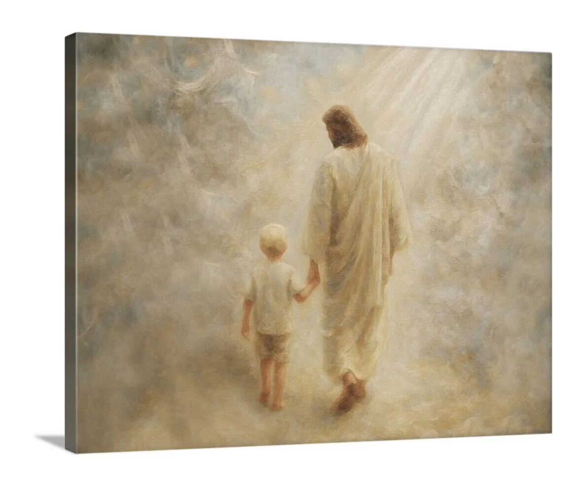Safe Haven, Blonde Hair Boy - Canvas - Image 6