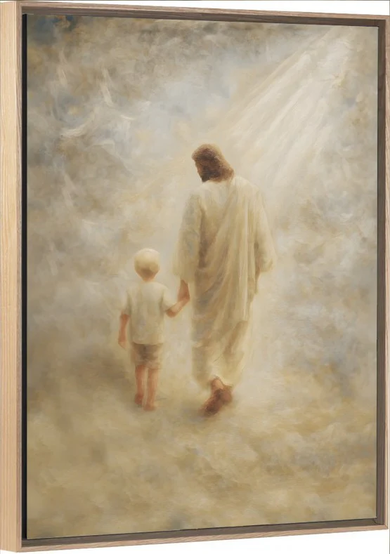 Safe Haven, Blonde Hair Boy - Canvas - Image 7