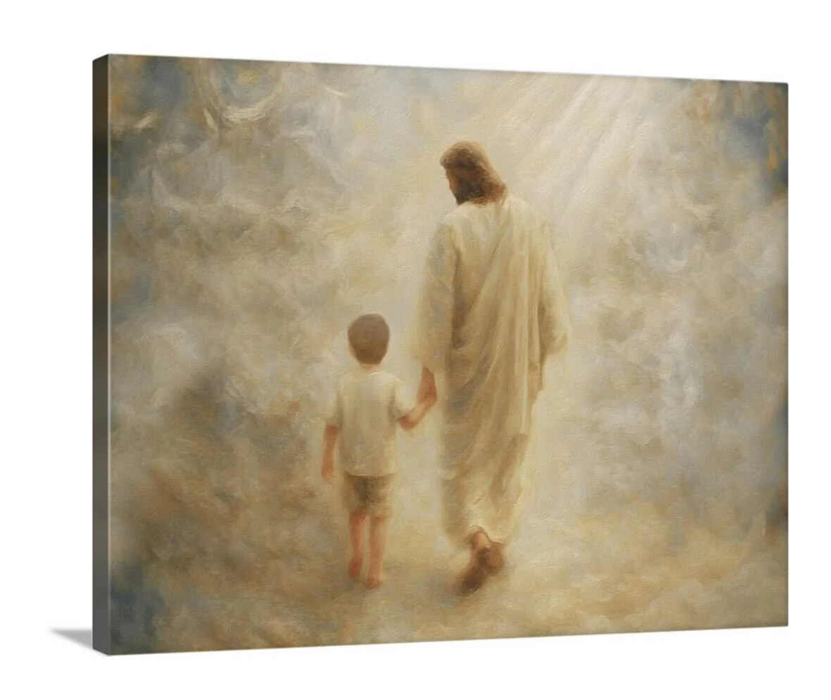 Safe Haven, Brunette Hair Boy - Canvas - Image 6