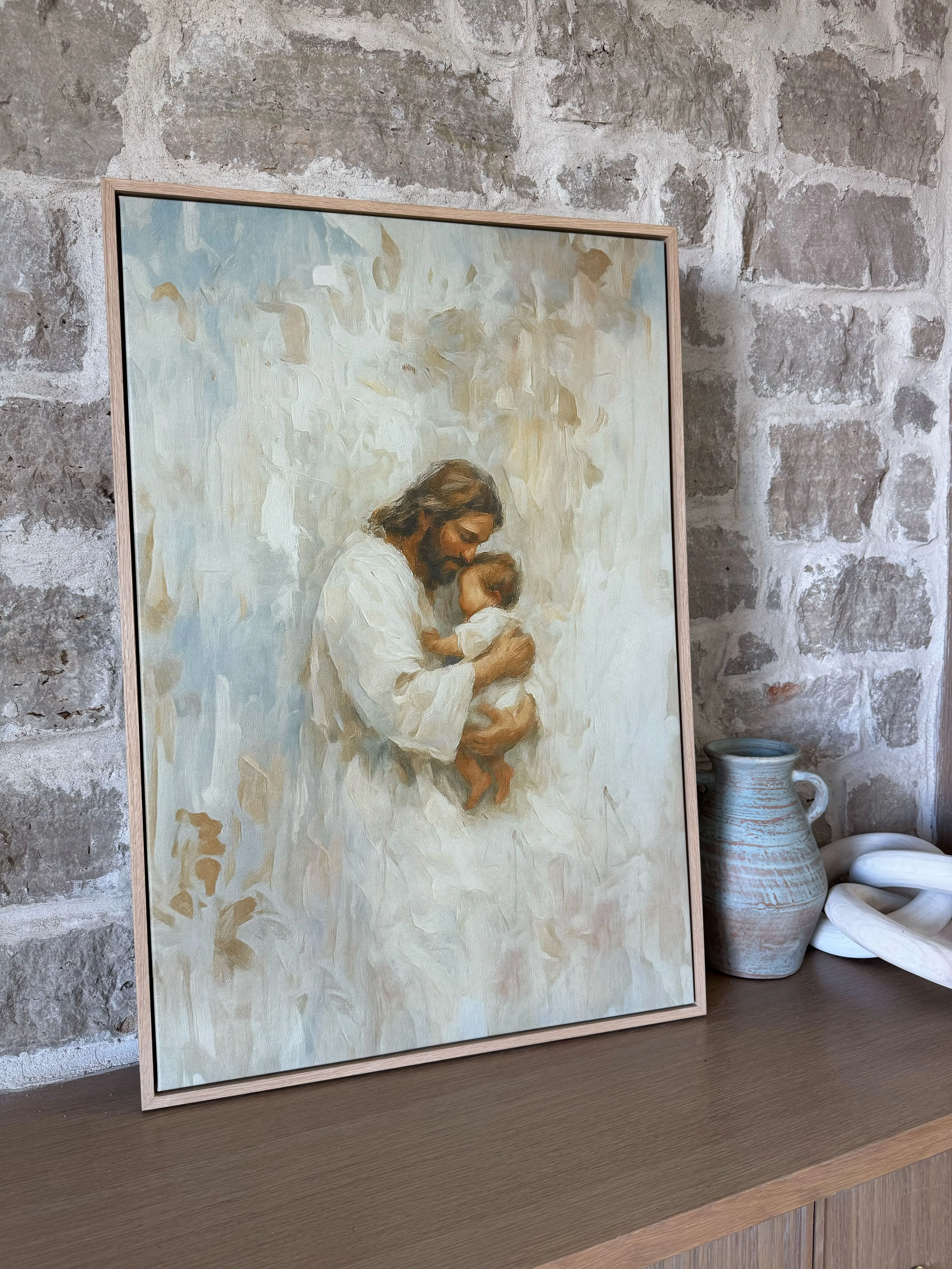 Safe in His Arms, Boy - Canvas - Image 2