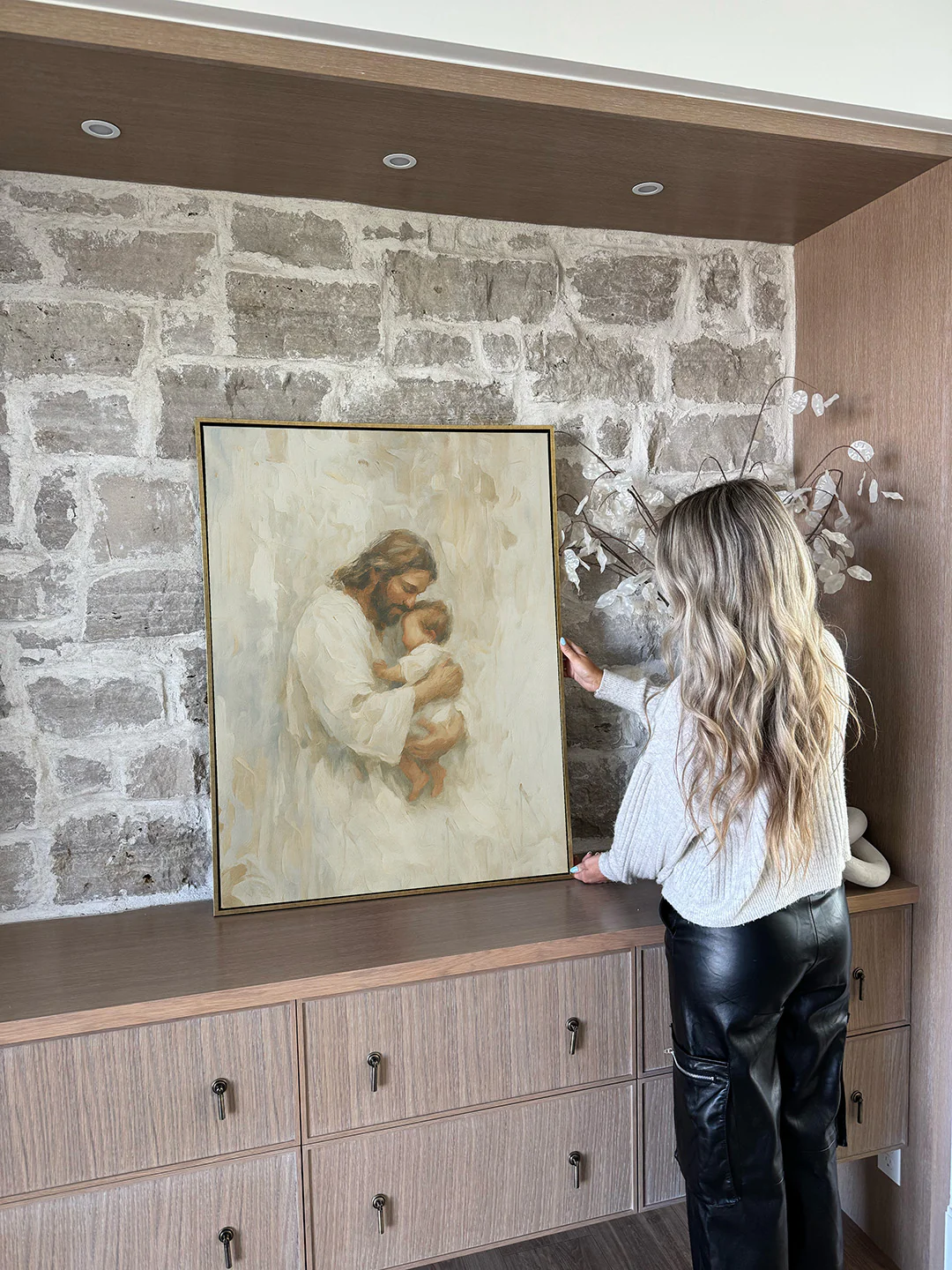 Safe in His Arms, Boy - Canvas - Image 3