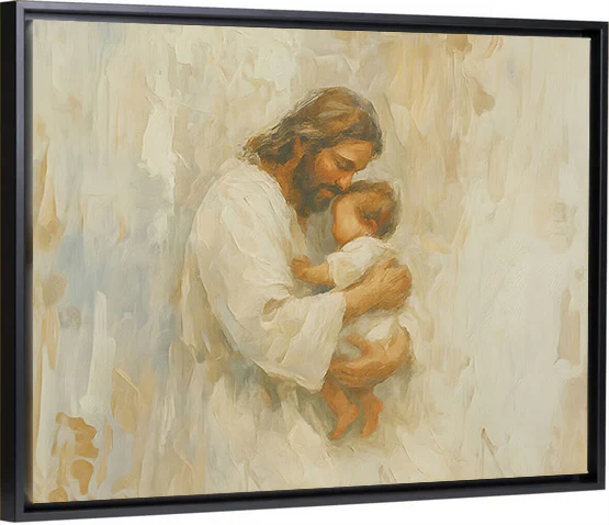 Safe in His Arms, Boy - Canvas - Image 8