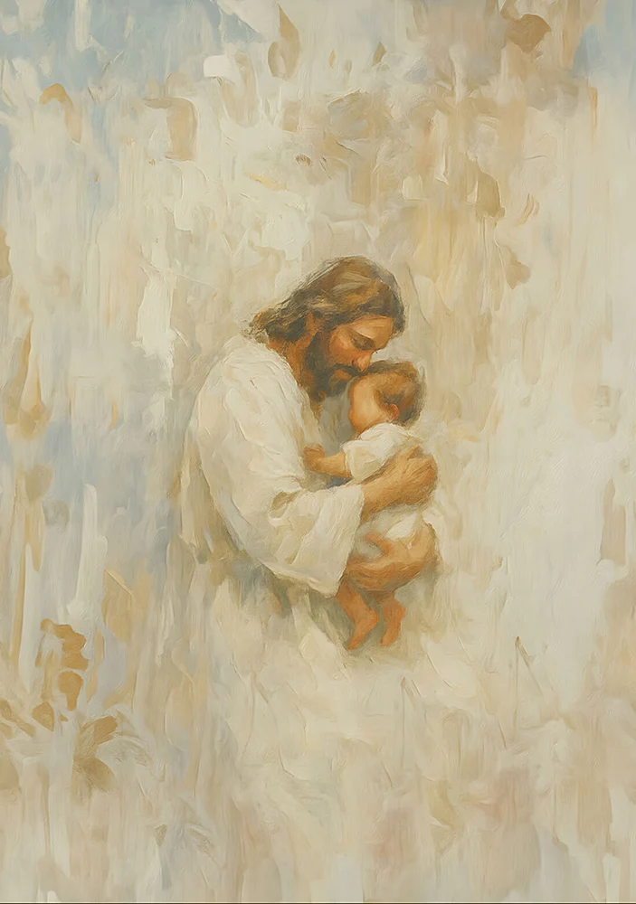 Safe in His Arms, Boy - Print - Image 3