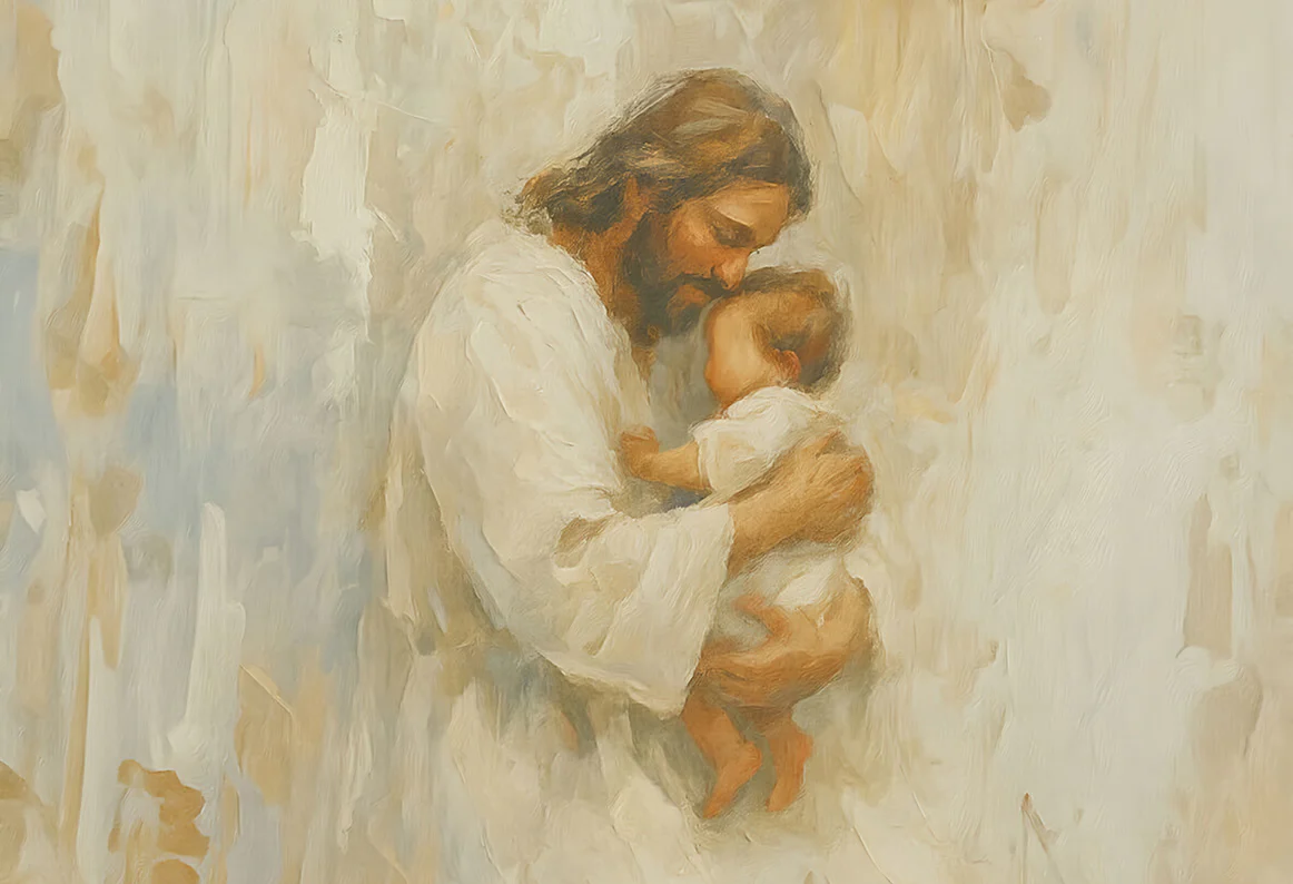 Safe in His Arms, Boy - Print - Image 4