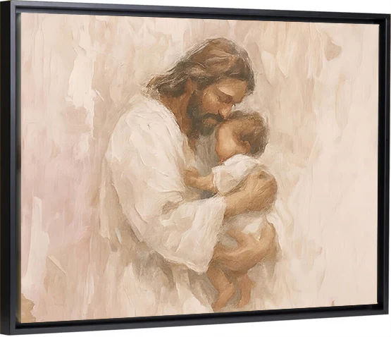 Safe in His Arms, Girl - Canvas - Image 6