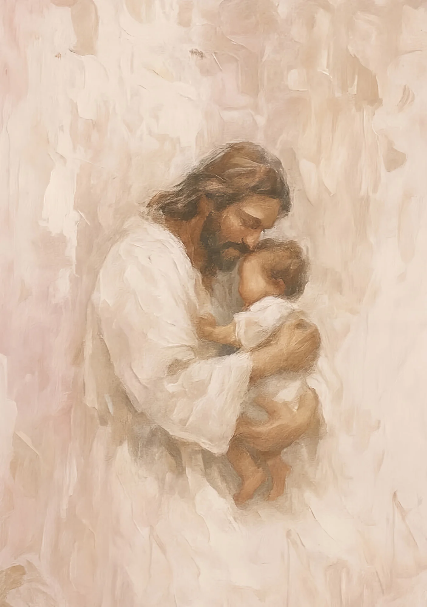 Safe in His Arms, Girl - Canvas - Image 8