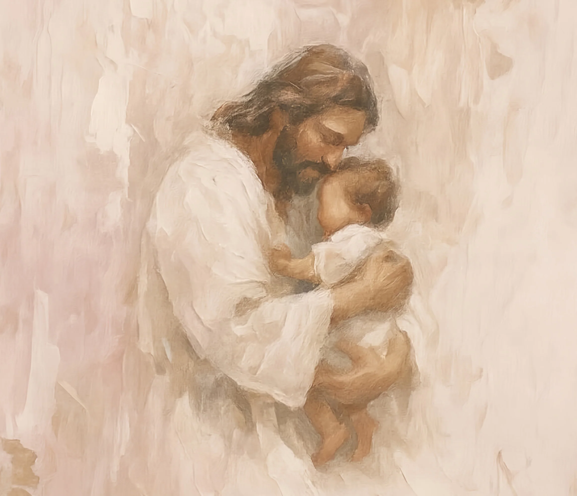 Safe in His Arms, Girl - Canvas - Image 9
